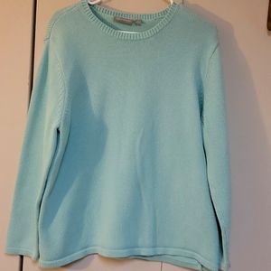 Croft &barrow 1X Dadies Mint Green long sleeve stretch jumper size 1X and round